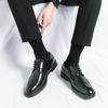 Mens Dress shoes brogue Designer Bullock Leather Fashion Wedding Italy Office Party Luxury Brand Shoes Men Loafers Male Shoes