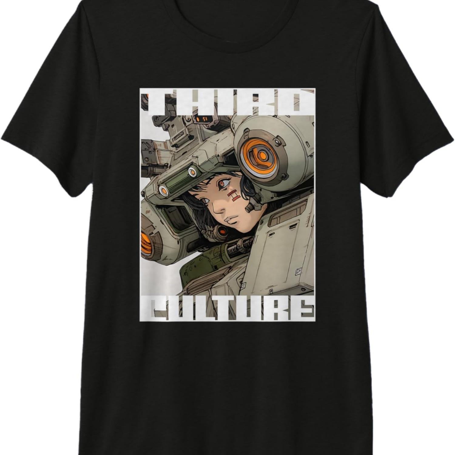 Giant Robot Suit Cyberpunk Fighter Premium T-Shirt S