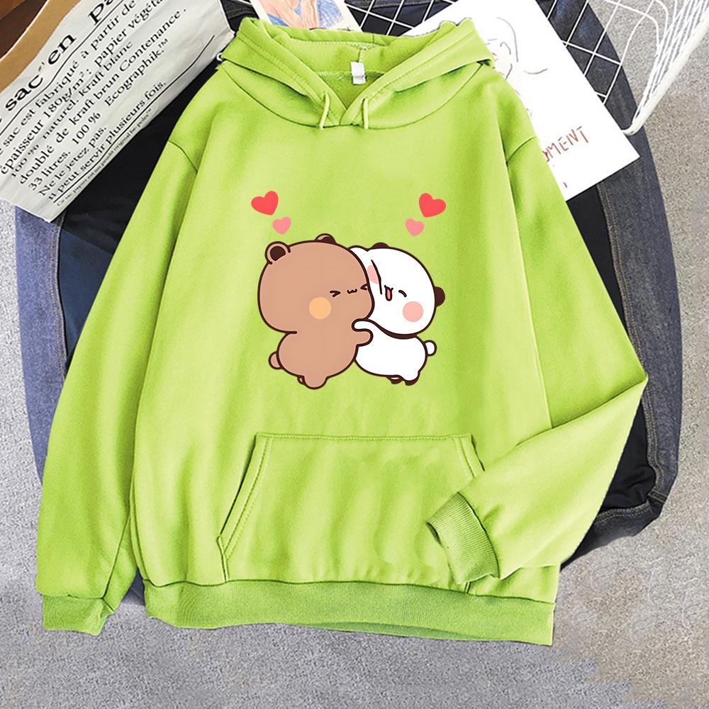 Panda Bear PandaBear Hoodie Women/Men Kawaii Cartoon Sweatshirt Cute Graphic Printing Pullovers Long Sleeve Casual Sweatshirts