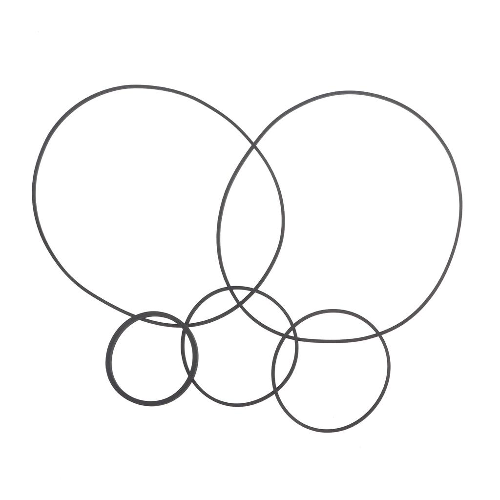 Replacement Rubber Belt for Aiwa NSX330 Audio System Improve Durability and Smooth Operation Spare Drive Belts Set