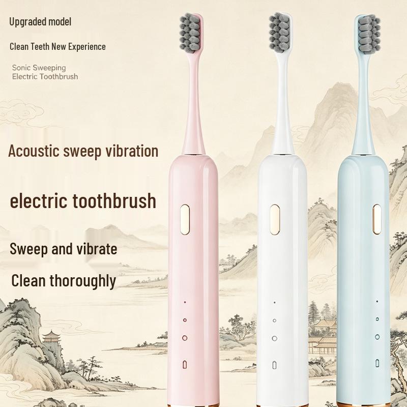 Portable IPX7 Sonic Electric Toothbrush, Waterproof & Travel-Friendly with Gum Care