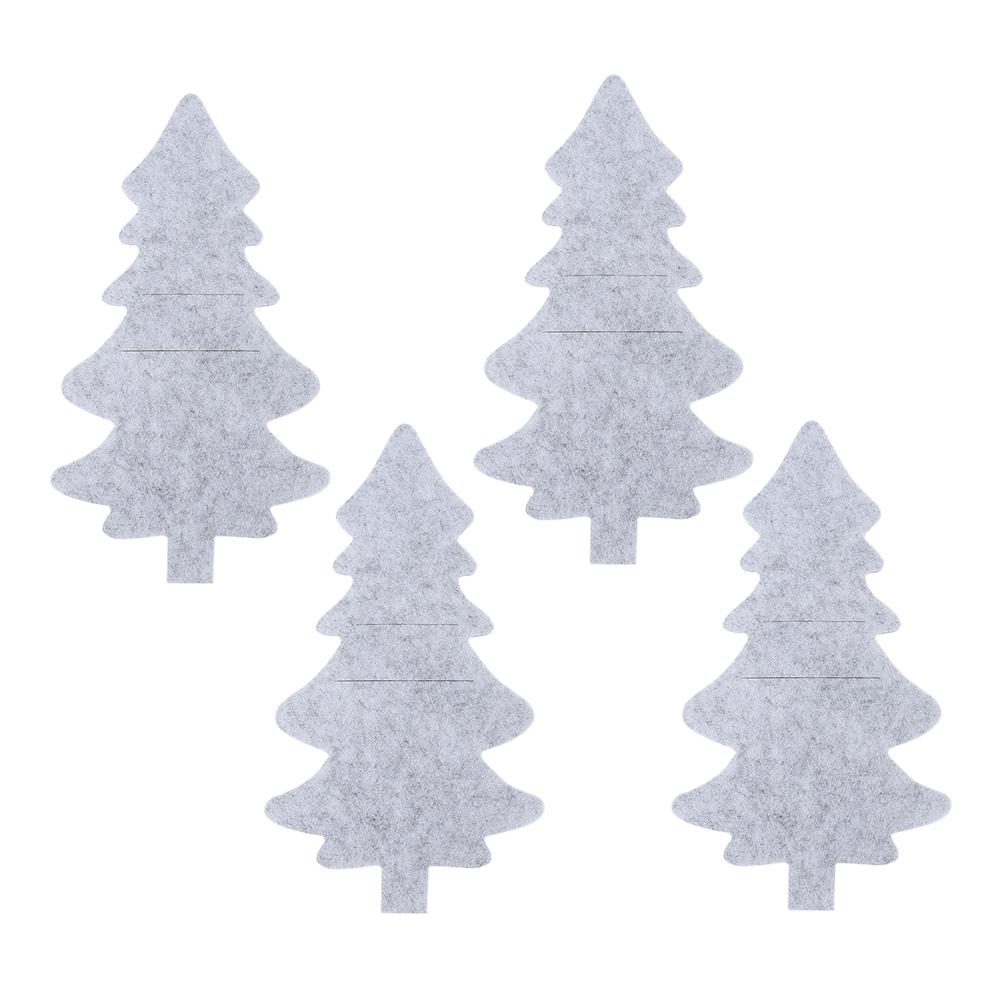 4PCS Christmas Cutlery Holder Bags Snowflake Xmas Tree Knife And Fork Pocket Cutlery Bag Xmas New Year Dinner Table Decorations