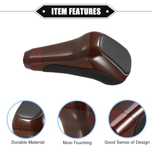VekAuto Automatic Gear Shift Knob for Toyota 4Runner 2012-2021 Made of Durable Faux Leather Plastic in Black, Brown and Mahogany Pattern