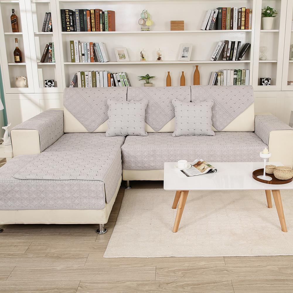 Quilted Double-Sided Cotton Washed Sofa Cushion Handmade Embroidered Cotton Sofa Cushion Seat Cover Cover Generation