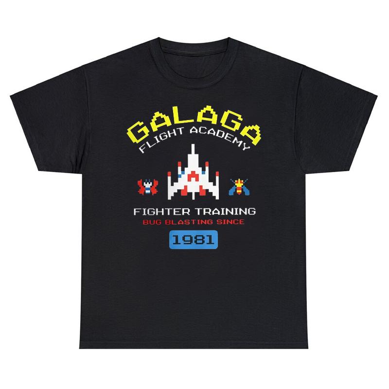 Arcade Galaga Video Game Retro Vintage 80s Invader Space Gaming Alien T Shirt For Men Cool Vintage Cotton Gift Idea Clothes