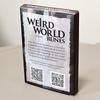 9*6cm Weird World Runes Deck - 25 Elder Futhark Oracle Cards for Divination Printed on 350GSM Double-embossed Cardstock