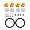 Multiple Colors Universal Front Rear Bumper Trunk Quick Release Fastener Kit with Release Tabs and O-Ring For Racing Drifting