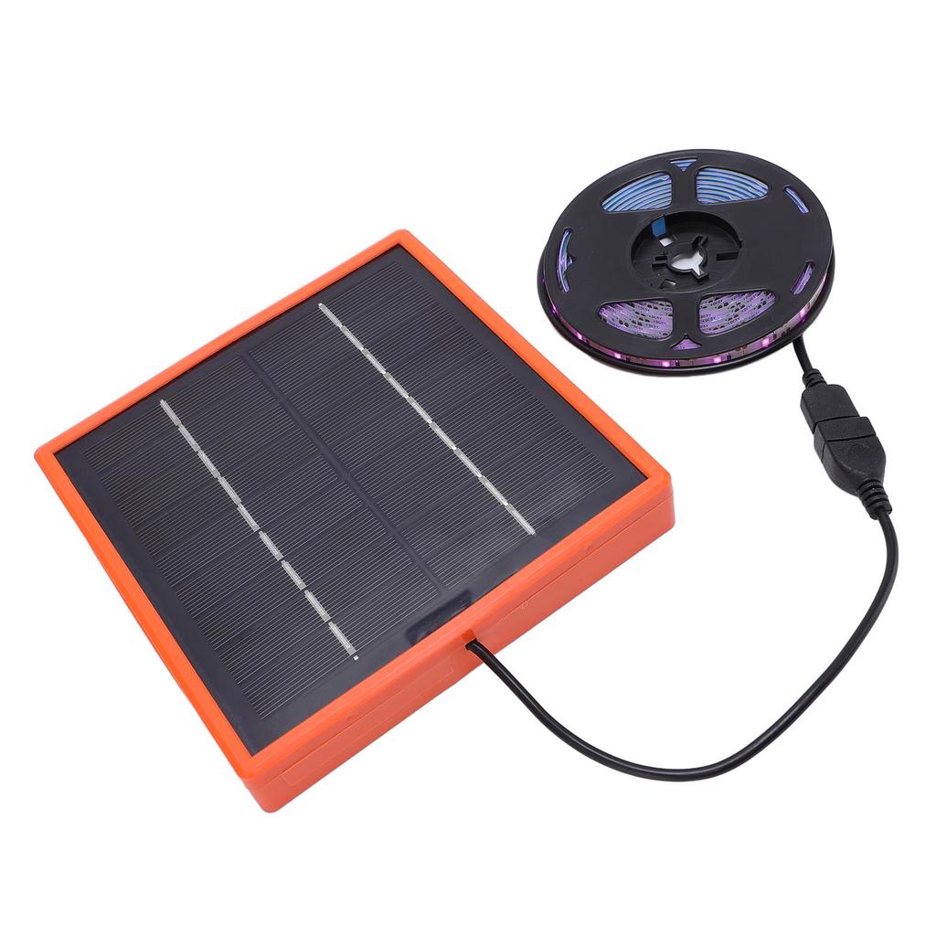 Solar Plant Growth Light 5W Full Spectrum Stable LED Solar Powered Grow Light for Aquarium