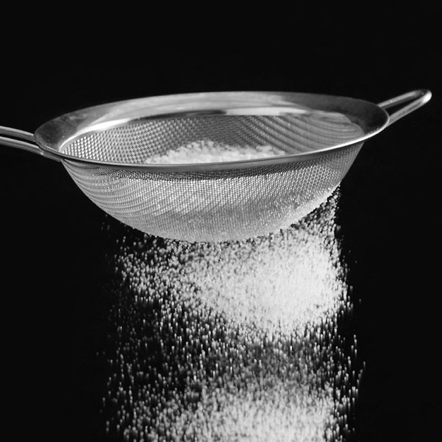 Lingură Ciur Praf Oțel Inoxidabil Ciur Metalic Potrivit pentru Făină Lapte de Soia Suc de Fructe Ouă Unelte de Bucătărie Practice