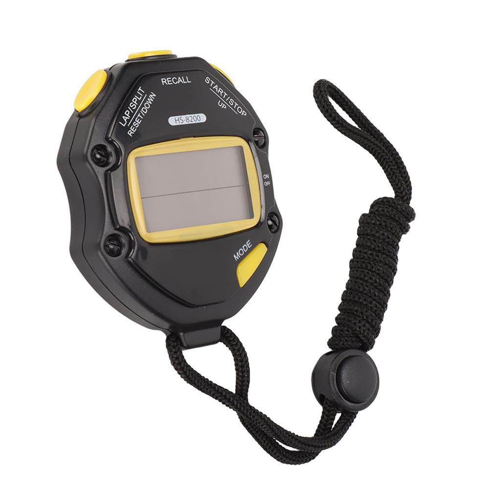 Electronic Stopwatch 2 Line Display 20 Lap Memory Digital Sports Stopwatch with Countdown Timer