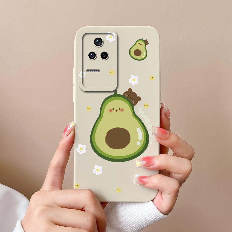 Cute Case For Poco F4 GT Global Version Soft Smooth Liquid Silicone Full Coverage Anti Choc Phone Bumper For Xiaomi Poco F4GT