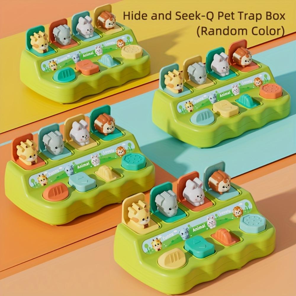 Peek-a-boo Cause and Effect Pop Up Box, Learning and Educational Toy for Babies Aged 18 To 36 Months, Perfect As A Birthday or Christmas Gift.