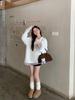 Women's Velvet Lace Long-Sleeve Slimming T-Shirt for Autumn & Winter