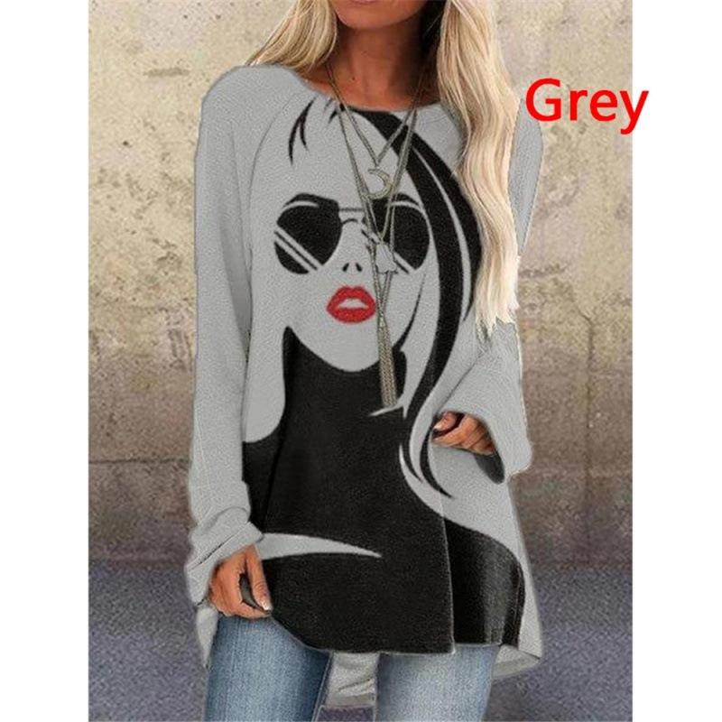 Kadın Pozisyonlandırma Baskılı Tişört Üst