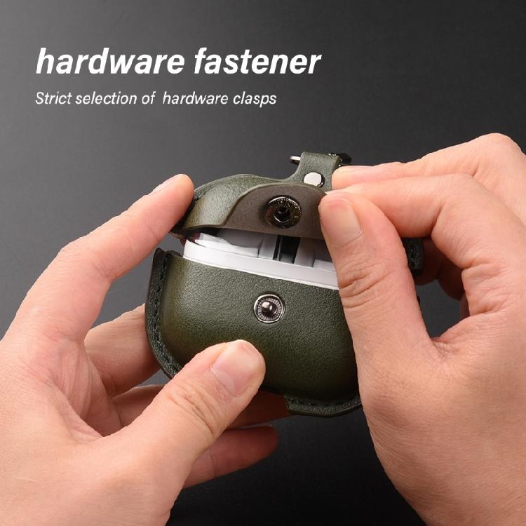 Stilvolle Leder-Kopfhörerhülle Schutzhülle für Ohrhörer Tragbarer Ohrhörerschutz Einfache Installationen für Earbud Buds 3/3