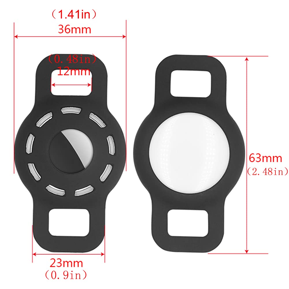 AirTag Compatible Silicone Case for Pet Collar, Adjustable Portable GPS