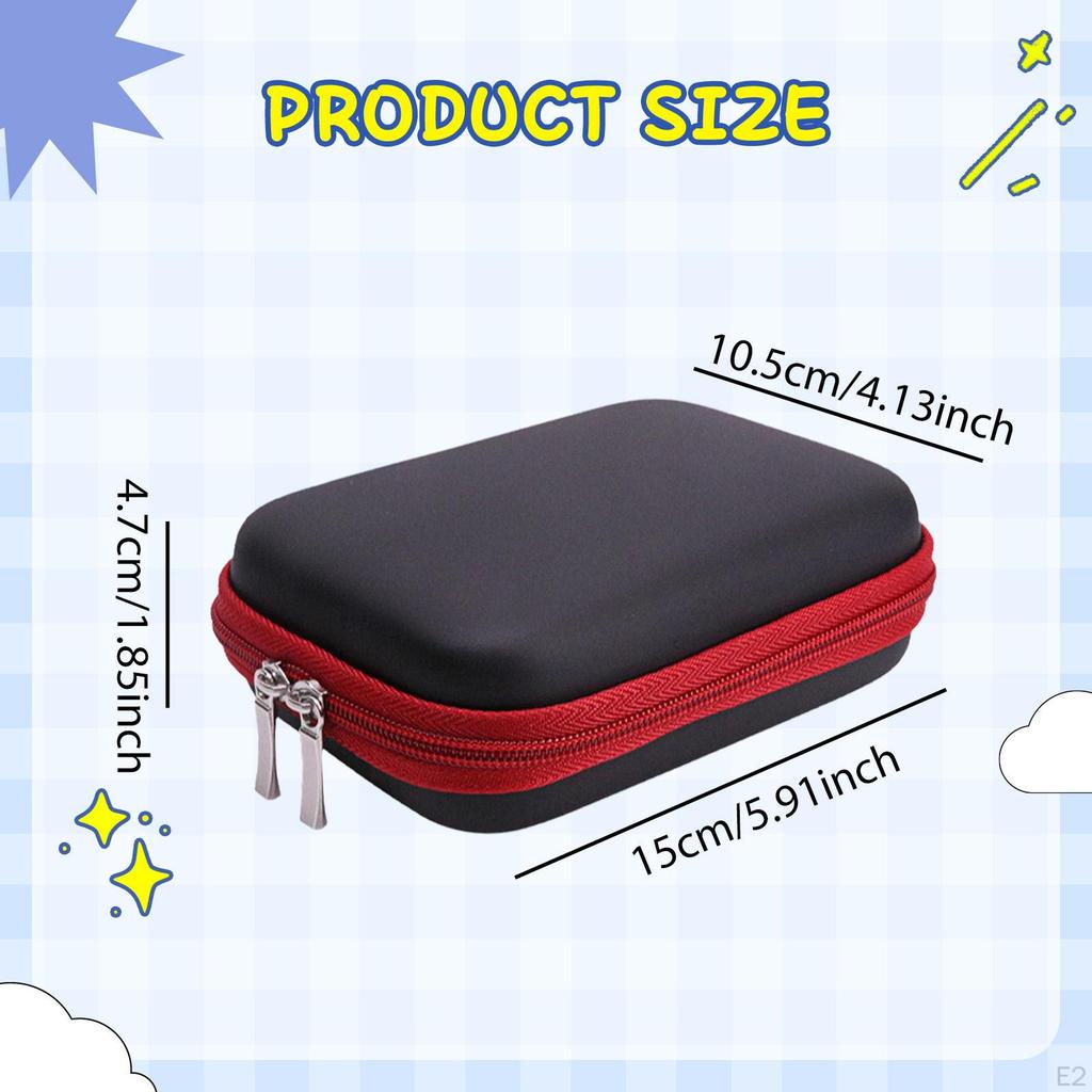 Hard EVA Travel Case Cable Organizer Shockproof Protection Portable Storage Bag Carrying for
