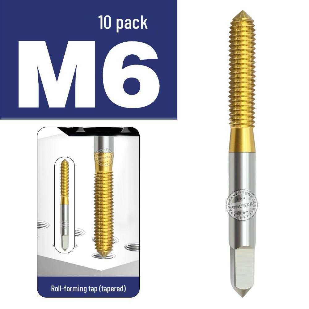Baiste Titanium Spiral Taps Set: Cobalt-Plated M3-M12