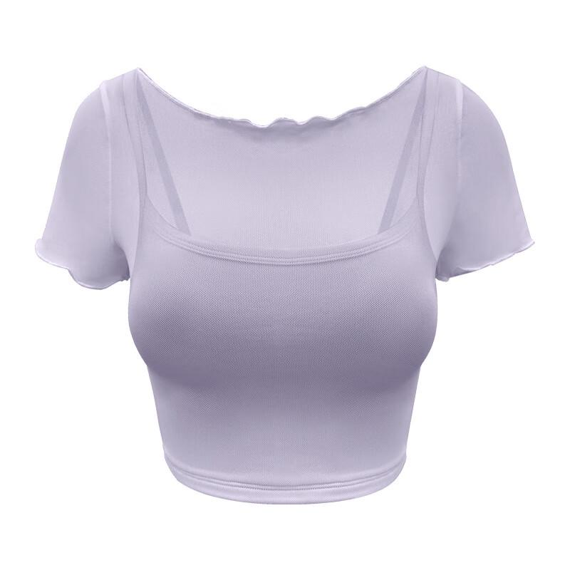 Women s Breathable Mesh Yoga & Fitness Short Sleeve Top S-XL