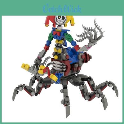 Poppy Playtime Der Prototyp Clown Spinne Bausteinspielzeug Aus ABS-Material Mit Standard-Domino-Design Für Spielzimmer