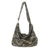 Borse a Spalla in Tela Mimetica da Donna Grande Capacità Borse a Tracolla Leopardate Unisex Pacchi Cott Stile Coreano Borse da Giorno Casual