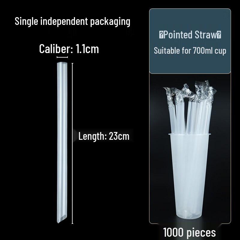 Disposable Hardened Thick Bubble Tea Straws