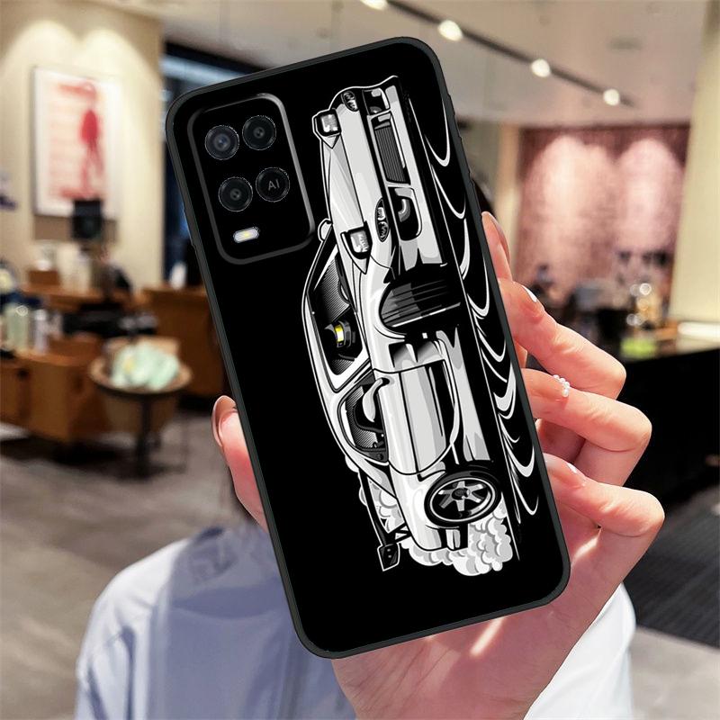 JDM Car RX7 MX5 Case For Oppo A40 A60 A80 A18 A38 A58 A78 A98 A16 A76 A96 A15 A17 A77 A74 A94 A54 A57S Cover