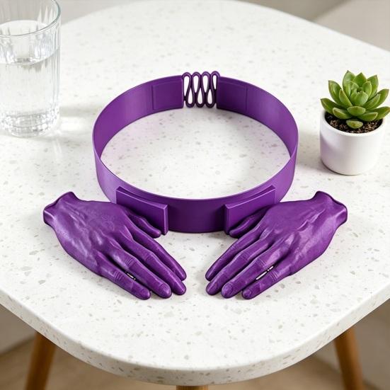 3D Printed Hand Sun Visor Wearable Head Mount Shade Cap Hands-Free Palm-Shaped Sun Hat