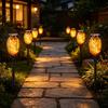 12LED Solar Flame Light Outdoor,Waterproof 12LEDs Torches Landscape Lamp for Outdoor Courtyard Garden Yard,Halloween Decorations