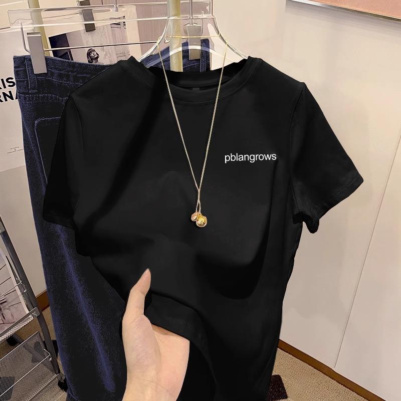 2025Printed Short Sleeve Plus Size Women's Short Sleeve T-Shirt Summer Loose Women's T-Shirt High Quality Letter Pattern CCXX219