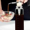 Press Type Honey Bottle High Borosilicate Glass No Drip Syrup Dispenser Coffee Syrup Dispenser Kitchen Tool Container