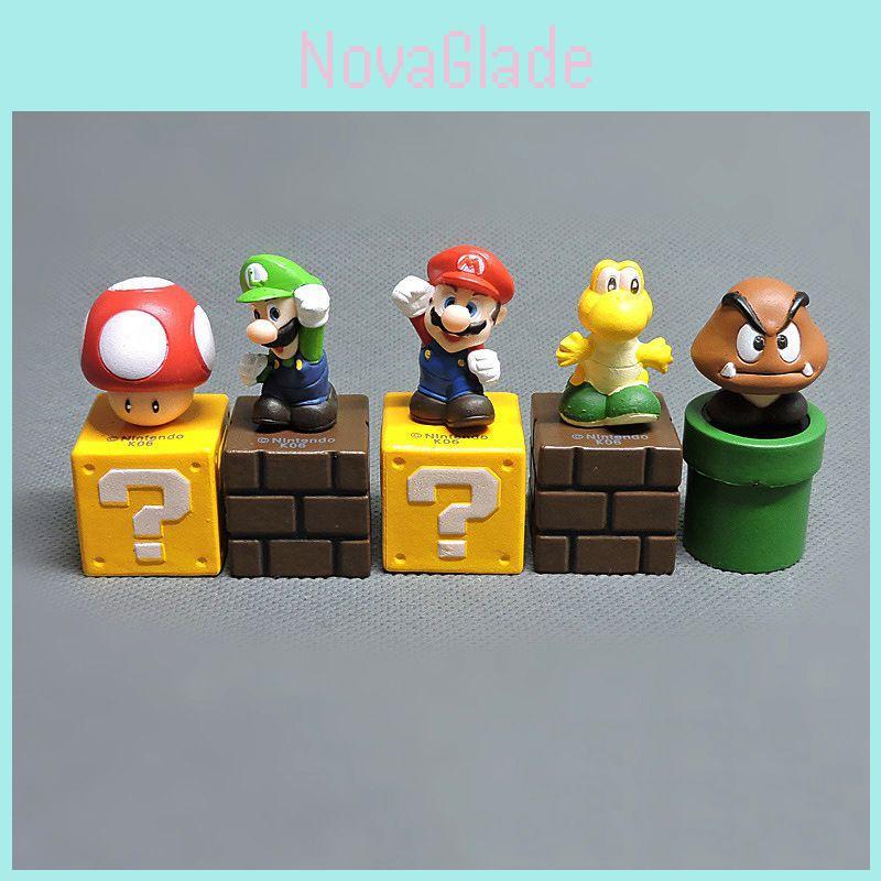 Lebhaftes Super Mario Bros PVC-Actionfiguren-Set für begeisterte Sammler und Kinder
