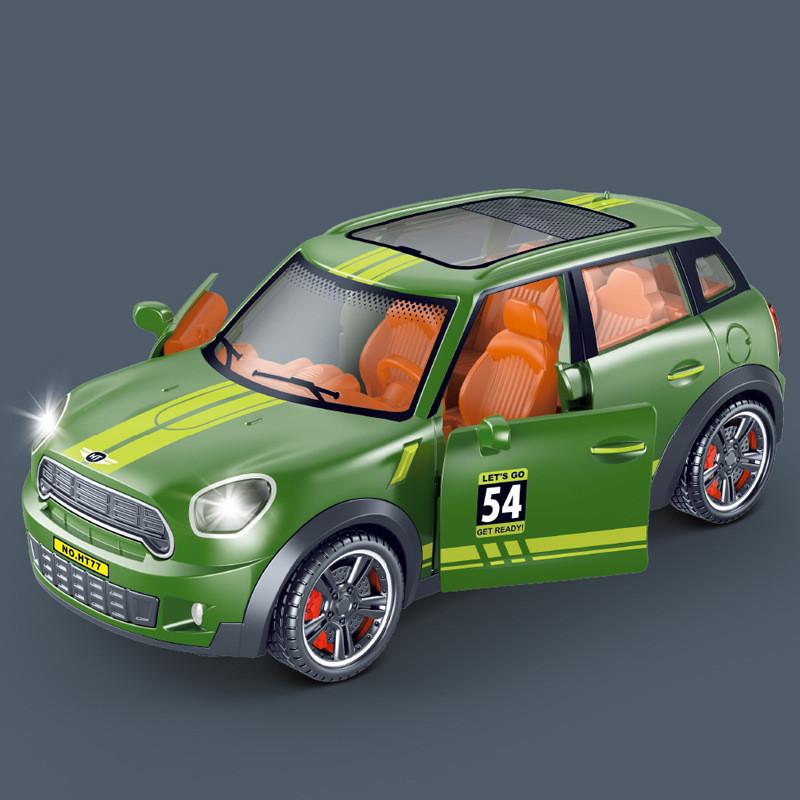 

Инерционная машинка для малышей со звуком, светом и открывающимися дверями для детской игры