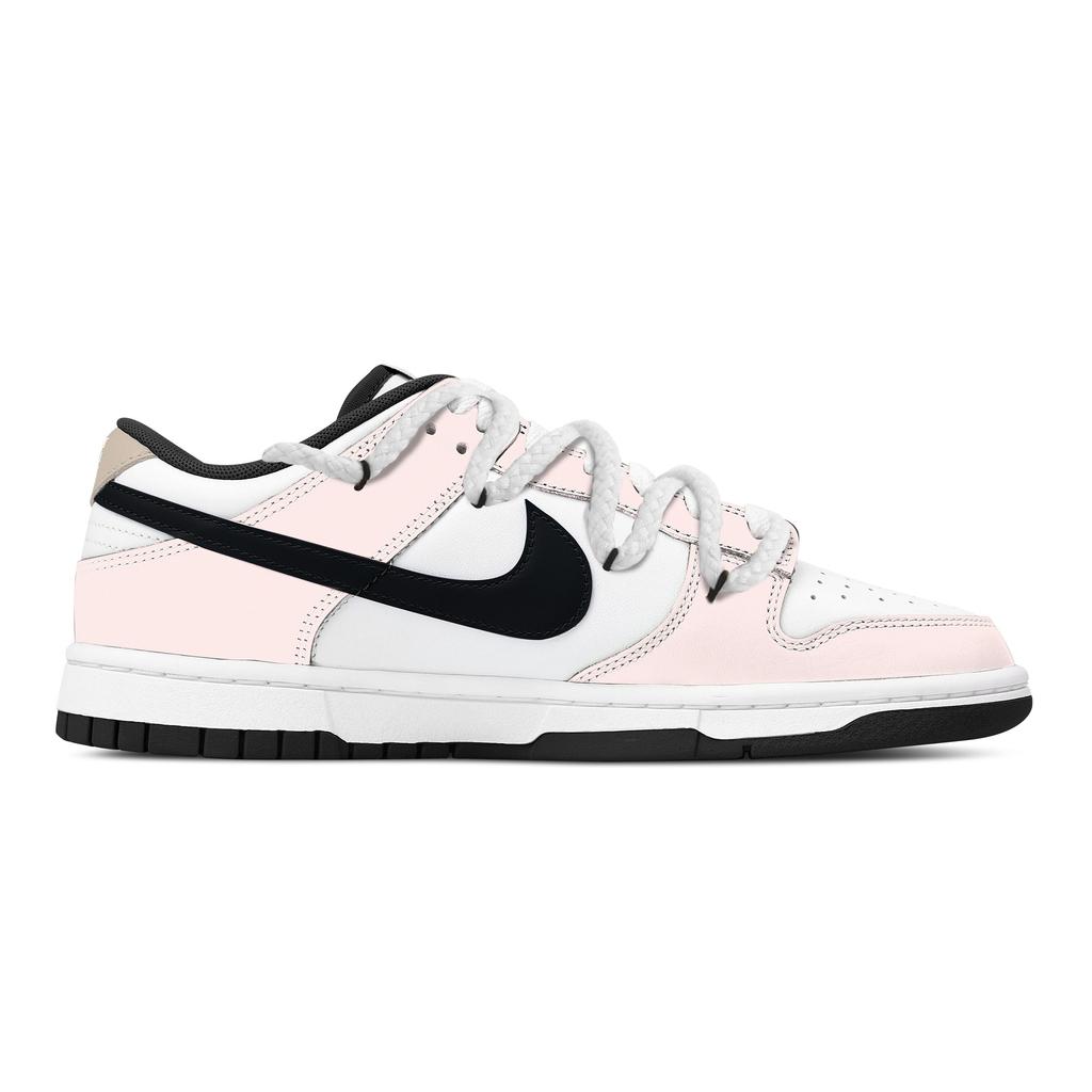 Nike Dunk Half Sugar Heart Box Leather Abrasion Resistant Low top Skateboard Shoes Unisex Pink HF5441-100(Team529--)