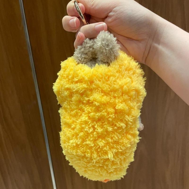 Labubu The Monster Kostým smažené krevety Tempura Oblečení Originální Replika Vinylová Panenka Akční Figurka Přívěsek na Tašku Dárek(Žádná panenka)