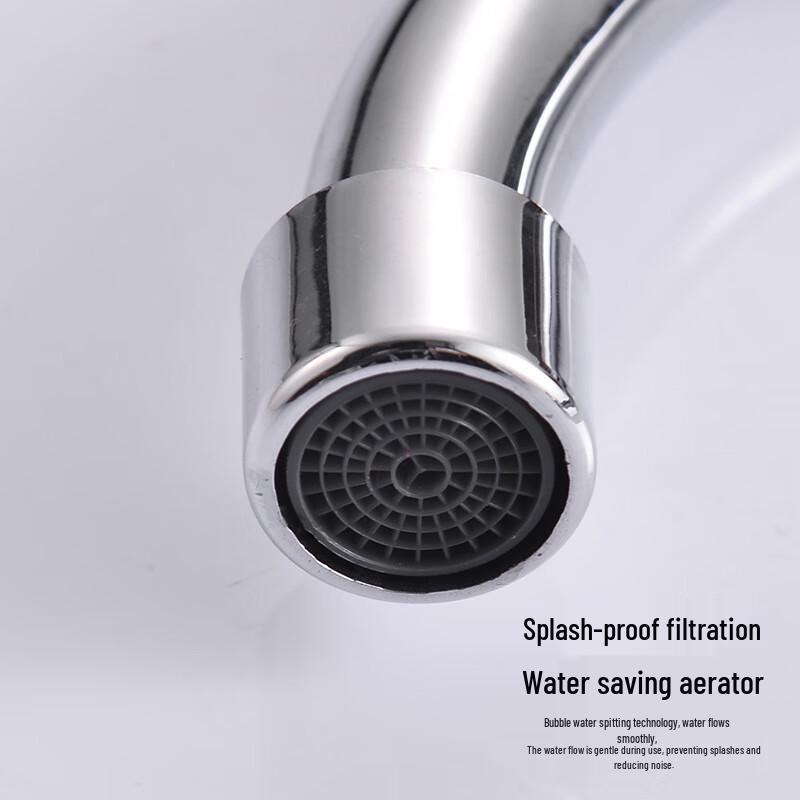 Lilang Copper Single Cold Kitchen Sink Faucet with Large Bend