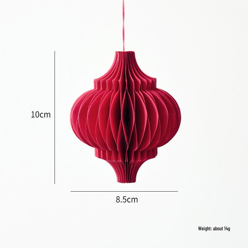 NUCHI Christmas Tree Ornaments: Origami Honeycomb Snowman Ball Pendants