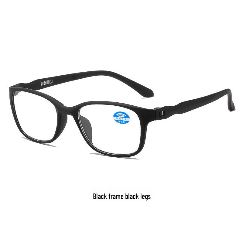 Ultra-light Auto-Adjusting Anti-Blue Light Reading Glasses with Night Vision for Men and Women, Black Tech.