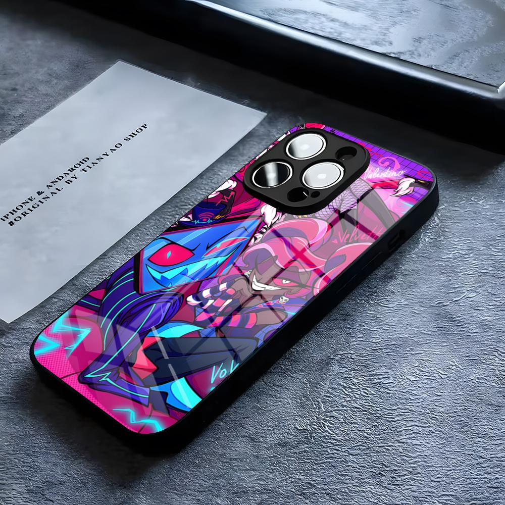 H-Haz-bins Hotels Phone Case For IPhone 17 16 15 14 Pro 11 13 12 Mini XS XR Max 6 8 7 Air Plus SE Glass Luxury Design Cove