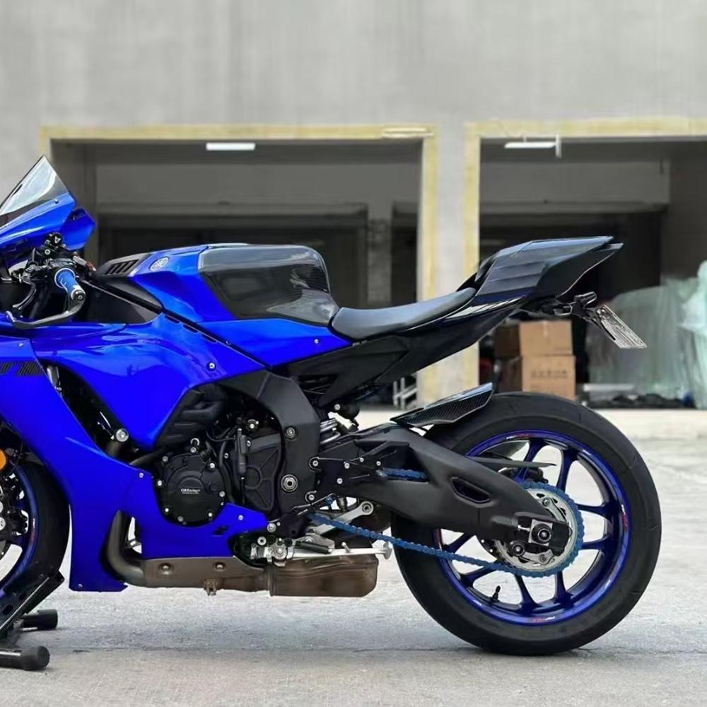 For YAMAHA YZF-R1 R1M 2015-2023 2024 2025 Rear Hugger Mudguard Fiber Motorcycle Fender Twill Weave Gloss Fairing kits