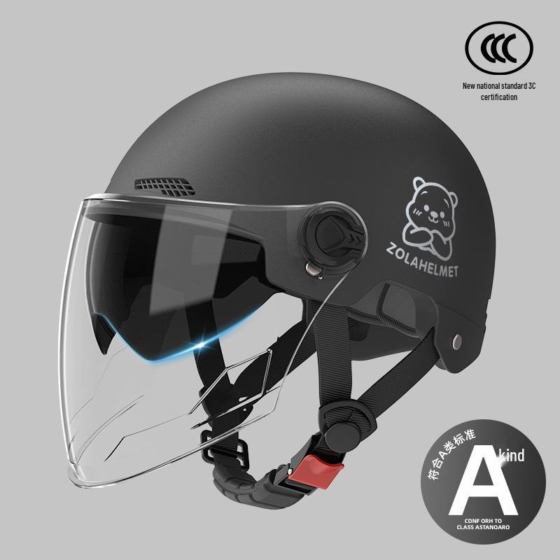 Women's Lightweight Ventilated Electric Scooter Helmet with Sun & Ear Protection - All-Season 3C Certified Half Helmet