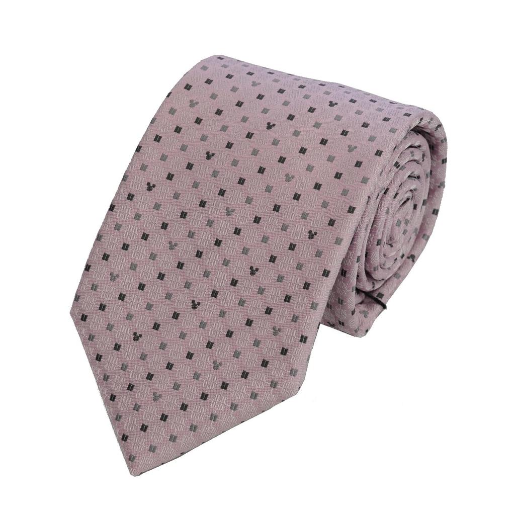 Disney Mitsumaru Silhouette Micro Pattern Tie D50034 One Size Fits Perfect for Business or Casual Perfect as a Gift Pink, Most, Wear,