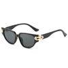 Triangular Cat Eye High-End Pearl Sunglasses, Plain Sunglasses, Women'S Trendy Glasses