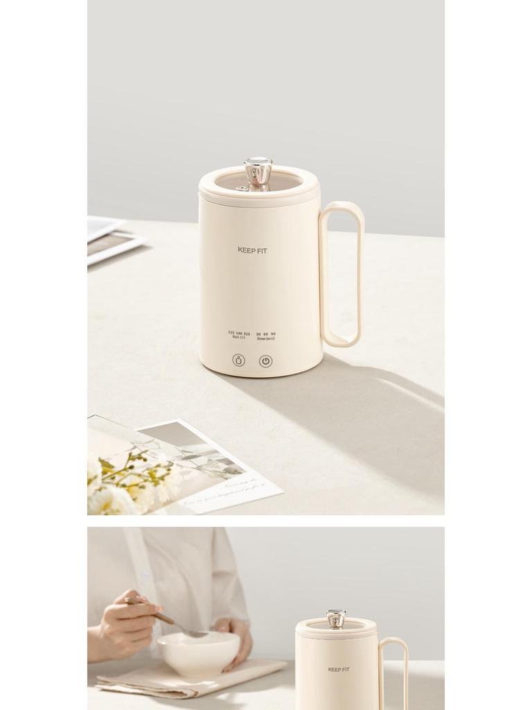 Portable Electric Tea Kettle with Timer and Infuser - All-in-One Stewing and Boiling Cup