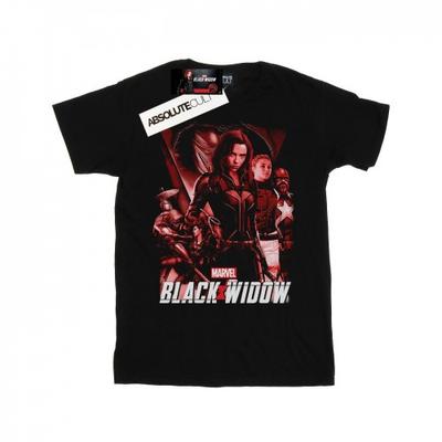 Boys Black Widow Movie Red Group T-Shirt