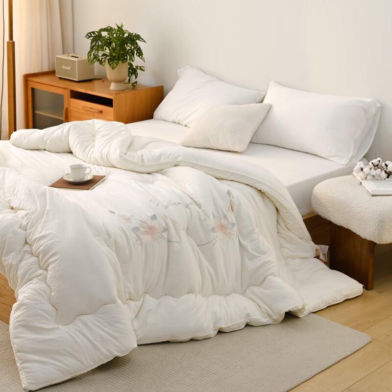 Qisefang Washed Cotton Embroidered Soybean Winter Quilt