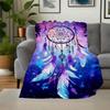 "Colorful Dreamcatcher Wall Art Decor"Blanket Flannel Throw Blanket for Sofa, Bed, Travel, Camping, Office