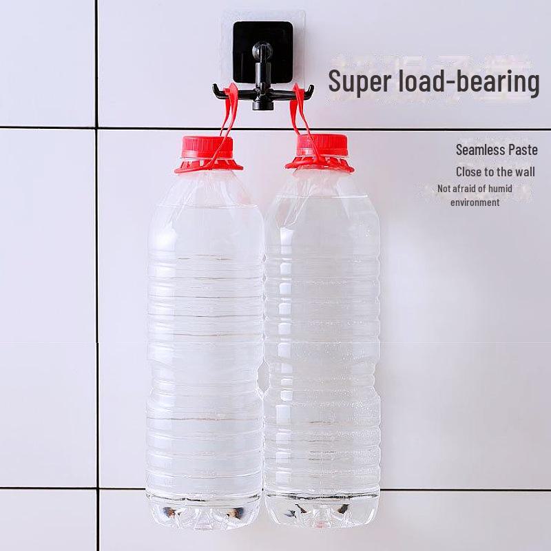 360° Otočný Nástěnný Kuchyňský Úložný Hák, Instalace bez Vrtání