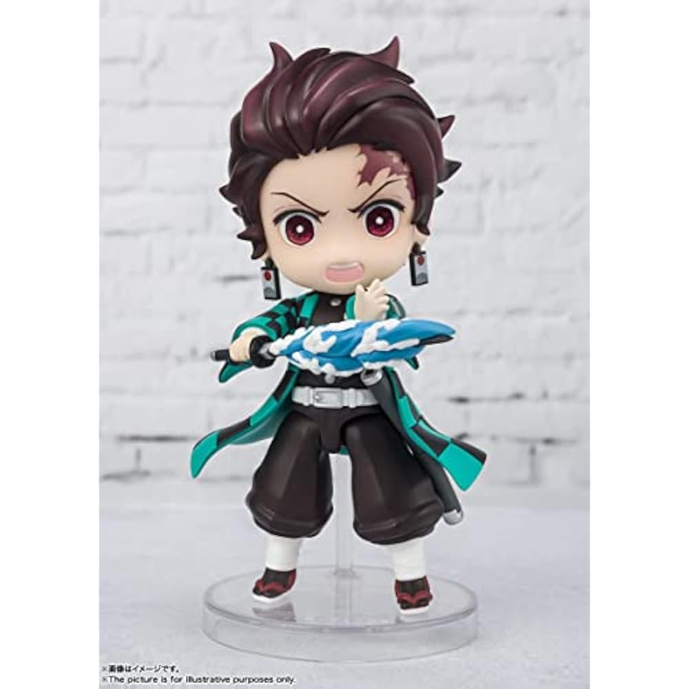 TAMASHII NATIONS Figuarts Mini Demon Slayer Kamado Tanjiro Water Breathing Approximately 90mm PVC...