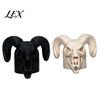 Sheep Skull Hitch Cover Cap for The Trailer Coupling, 3D Printed Ram Cover, Black/White Bone Design Truck, Recreational Vehicle Accessories Heavy-duty